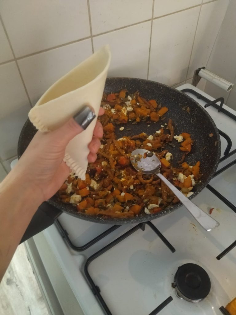 pasteitje vullen